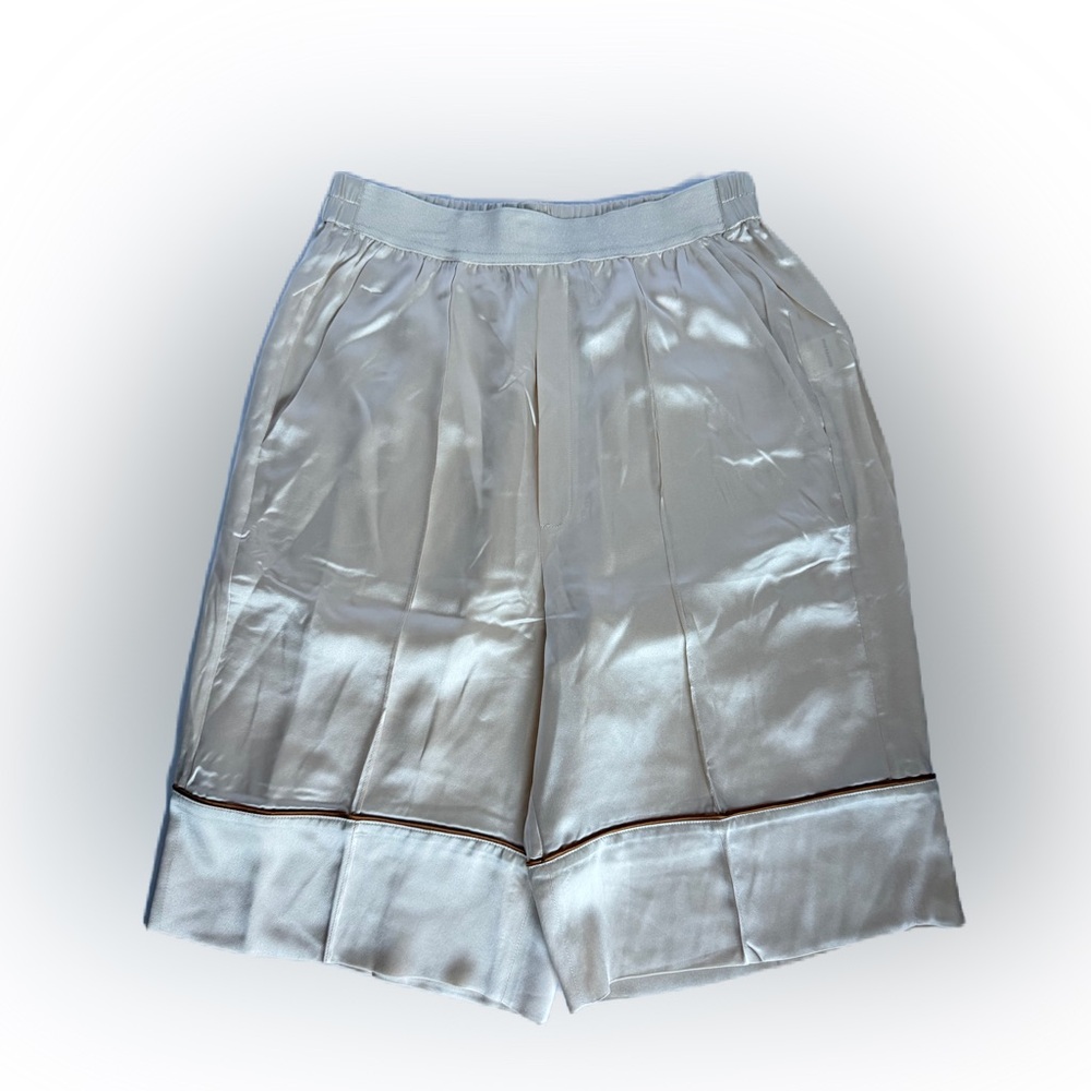 Naked Cashmere Women’s Shorts Ivory 100% Silk NWT
